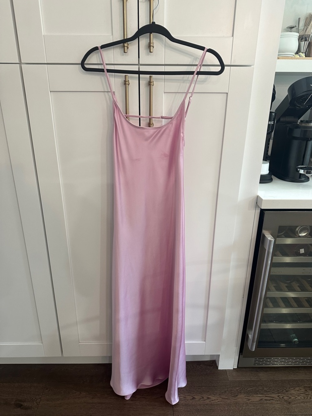 Zara Pink Slip Maxi Dress